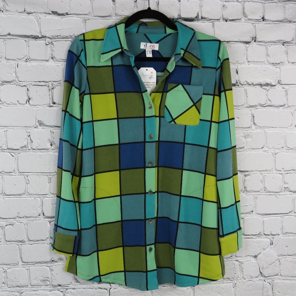 Women's Petite Heavenly Jersey Button-Front Tunic - Picture 3 of 5